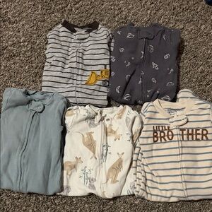 Carter's Kids Pajamas Set - Gray, Blue, White